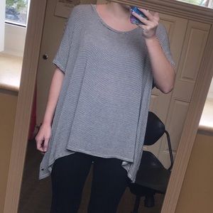 American Eagle Striped Flowy Shirt